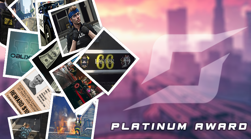 Introducing: The Platinum Award for Oblixion.