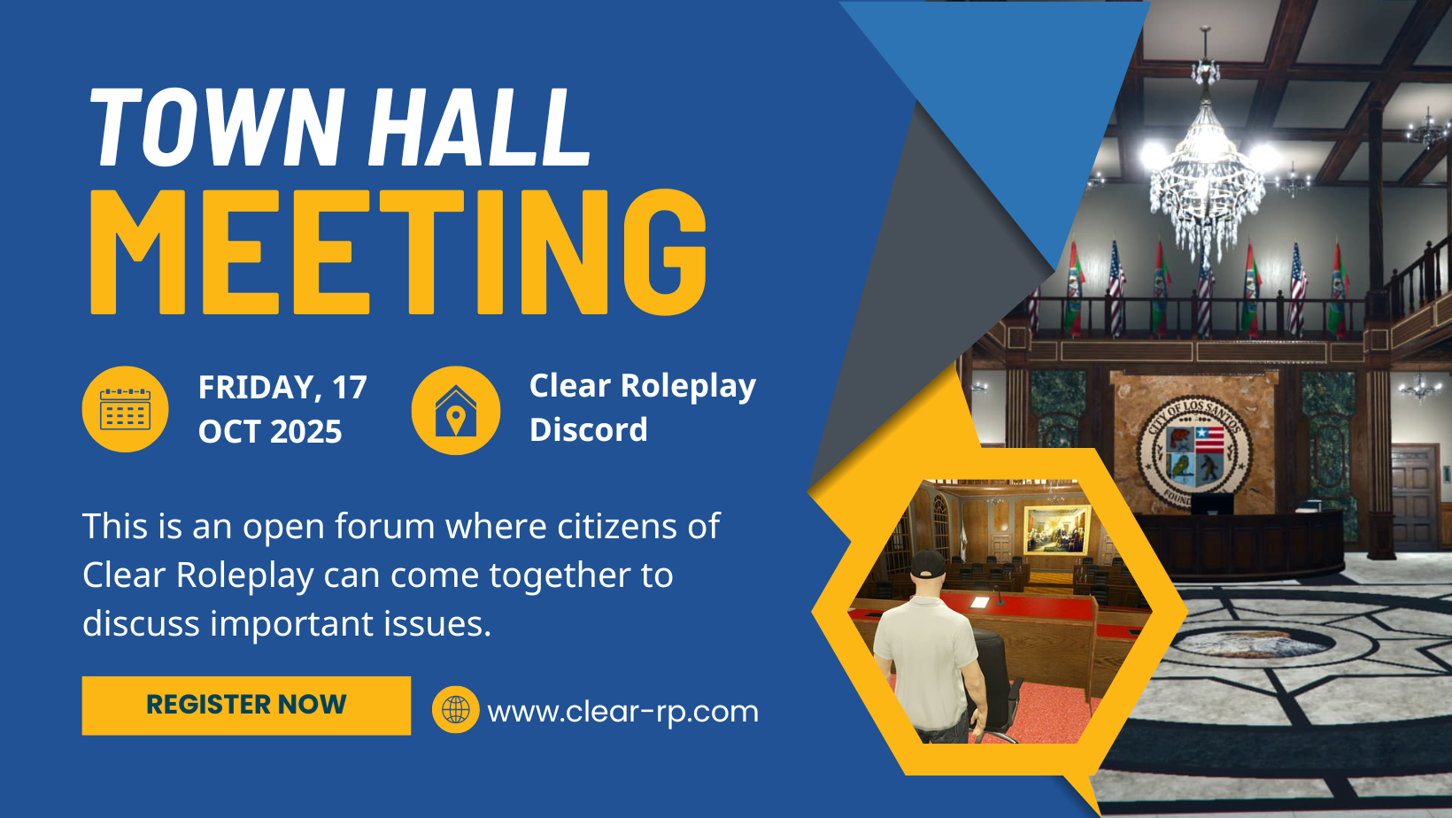 Clear Roleplay Town Hall | October 17, 2025 @ 7PM EST