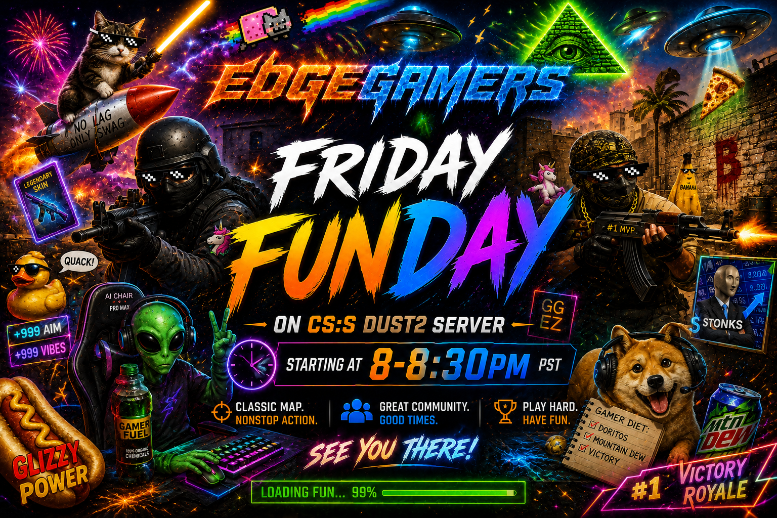 Friday Funday: Dust2, Bad Decisions, and Questionable Aim