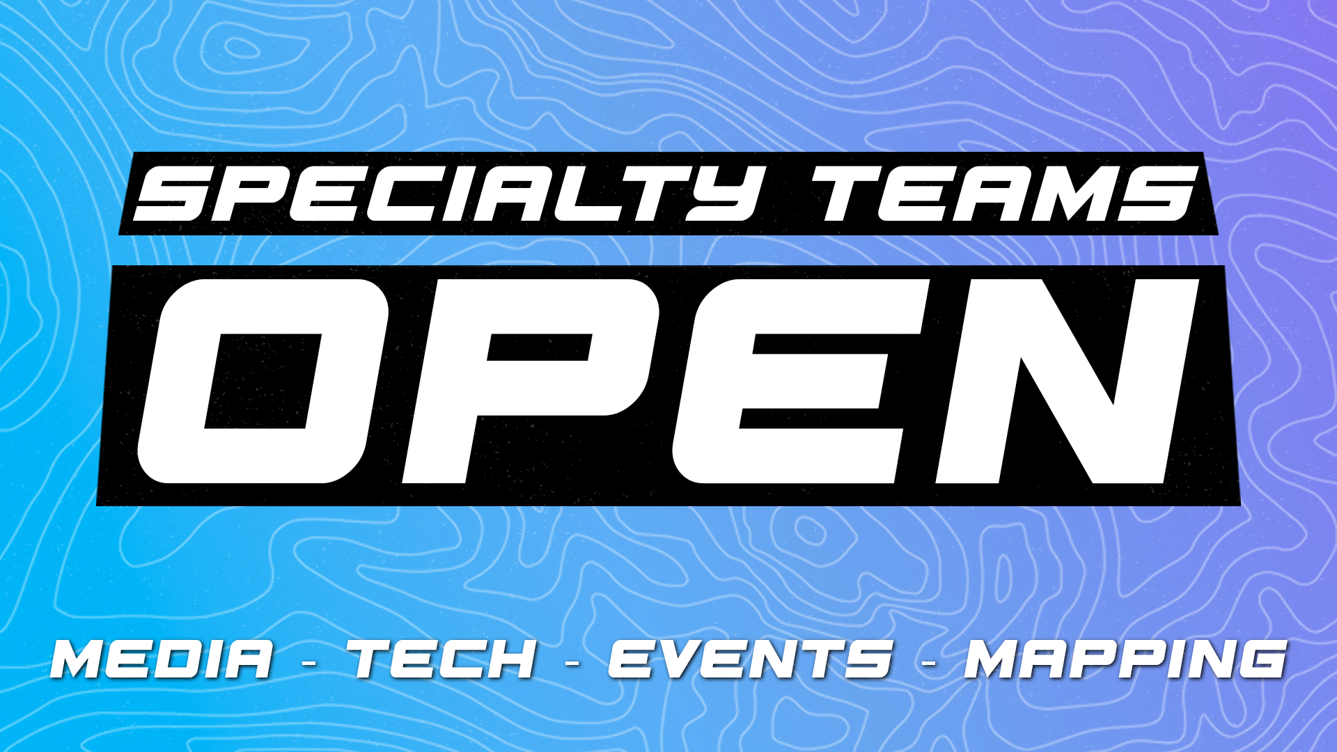 Specialty Team Applications Are Open