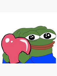 Peepo Heart Pepe Love Greeting Card by Thundersome | Redbubble