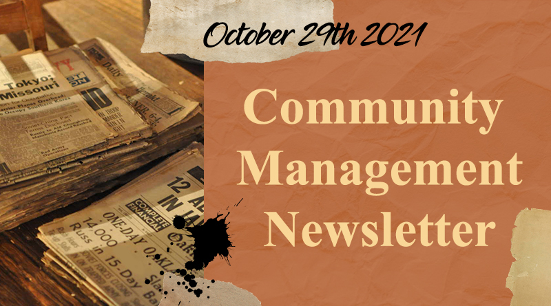 October Community Management Newsletter